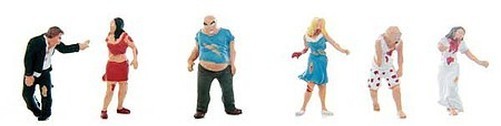 Walthers SceneMaster 949-6080 HO Zombies pkg(6)