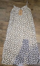 NWT Midi Sleeveless Lightweight Spring Listicle  Medium Dress Brown - one...