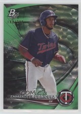 2022 Bowman Platinum Top Prospects Emerald Ice Foilboard Emmanuel Rodriguez 0px