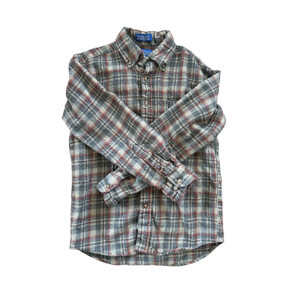 Pendleton Youth Wool Blend Flannel Shirt Size Small (10-12) - Image 3 of 4