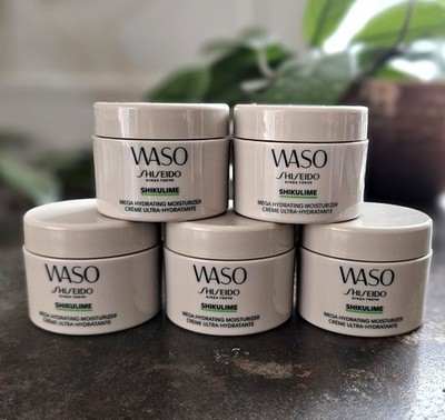 (5) Shiseido WASO Shikulime Mega Hydrating Moisturizer 15 ml ea=75 ml NEW!