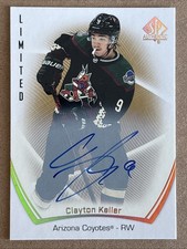 2021-22 UD SP Authentic Clayton Keller 15 Base Limited Auto