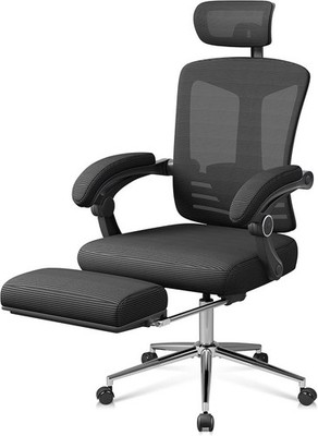 Silla De Escritorio Para Oficina En Casa Con Reposapiés Y Respaldo Alto Con Rued