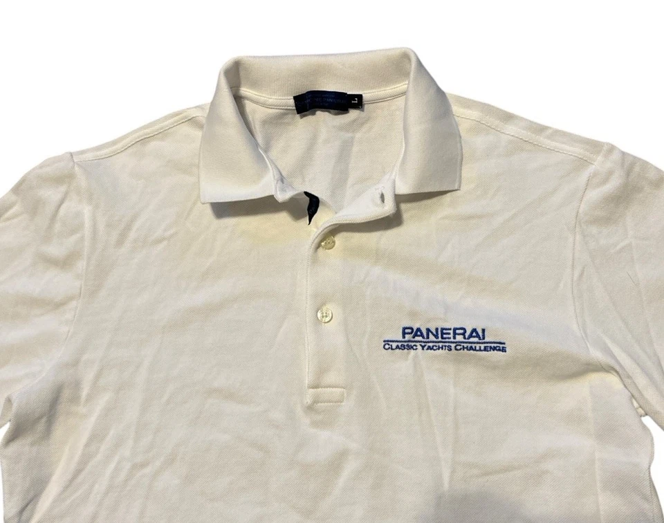 Polo Panerai Watches Clásico Yacht Challenge Para Hombre M Blanco Hecho en Italia RARO Foto 2 de 4