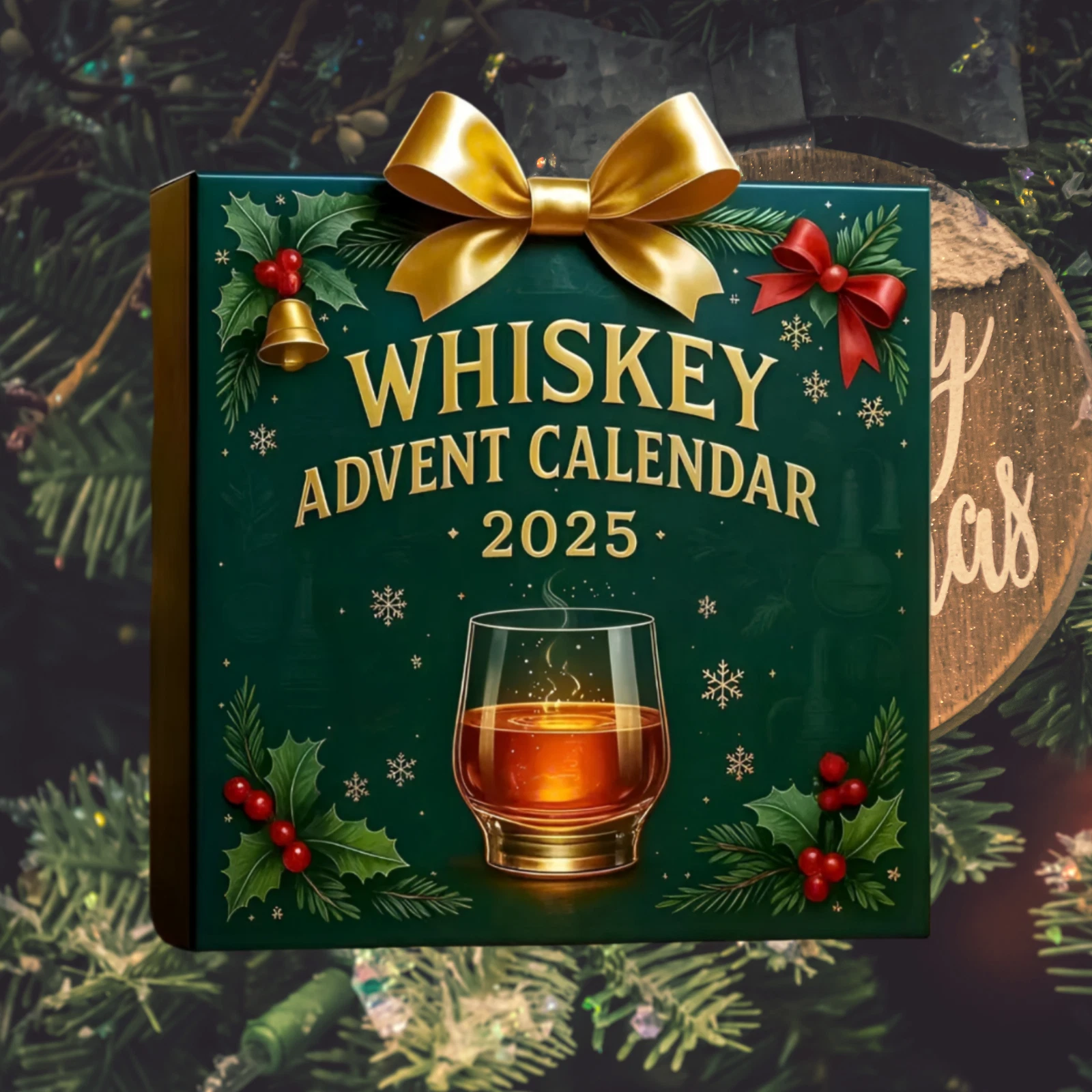 Whiskey Advent Calendar 2025, 24 Day Countdown Mini Bottle Set