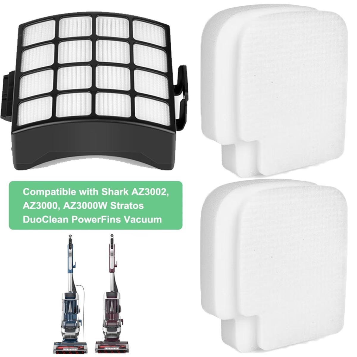 Vacuum Filter Replacement For Shark Stratos AZ3002 AZ3000 AZ3000W Vacuum Cleaner