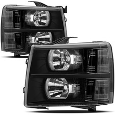 Reinko Headlights For 2007-2013 Chevy Silverado 1500, 07-14 Silverado 2500HD