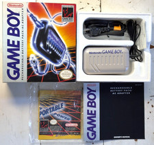 NINTENDO GAME BOY - RECHARGEABLE BATTERY PACK AC ADAPTER - 1989 - IN BOX - USED