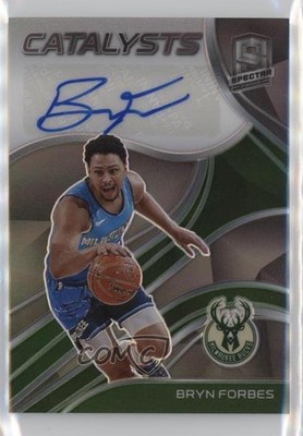 2020-21 Panini Spectra Catalysts Signatures 15/49 Bryn Forbes #CS-BFB Auto 05cd