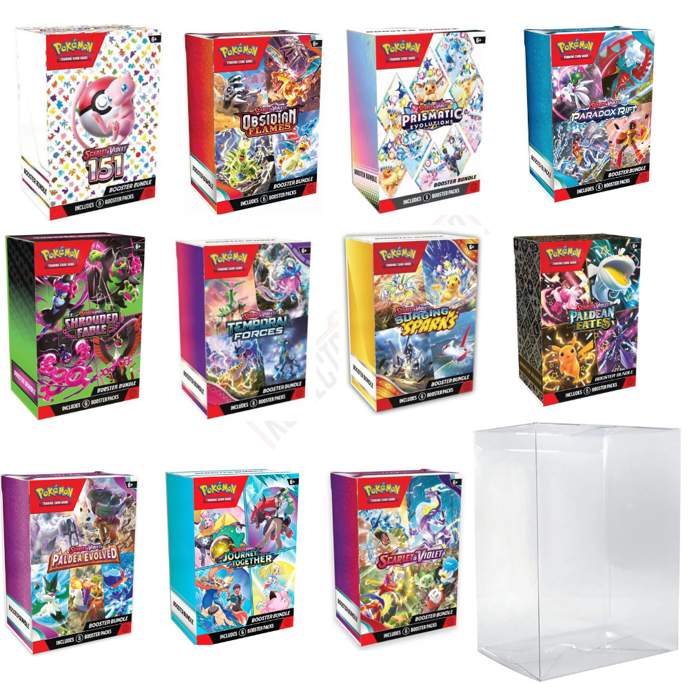 Pokemon Booster Bundle Box Protector 0.50mm UV & Scratch Resistant Plastic