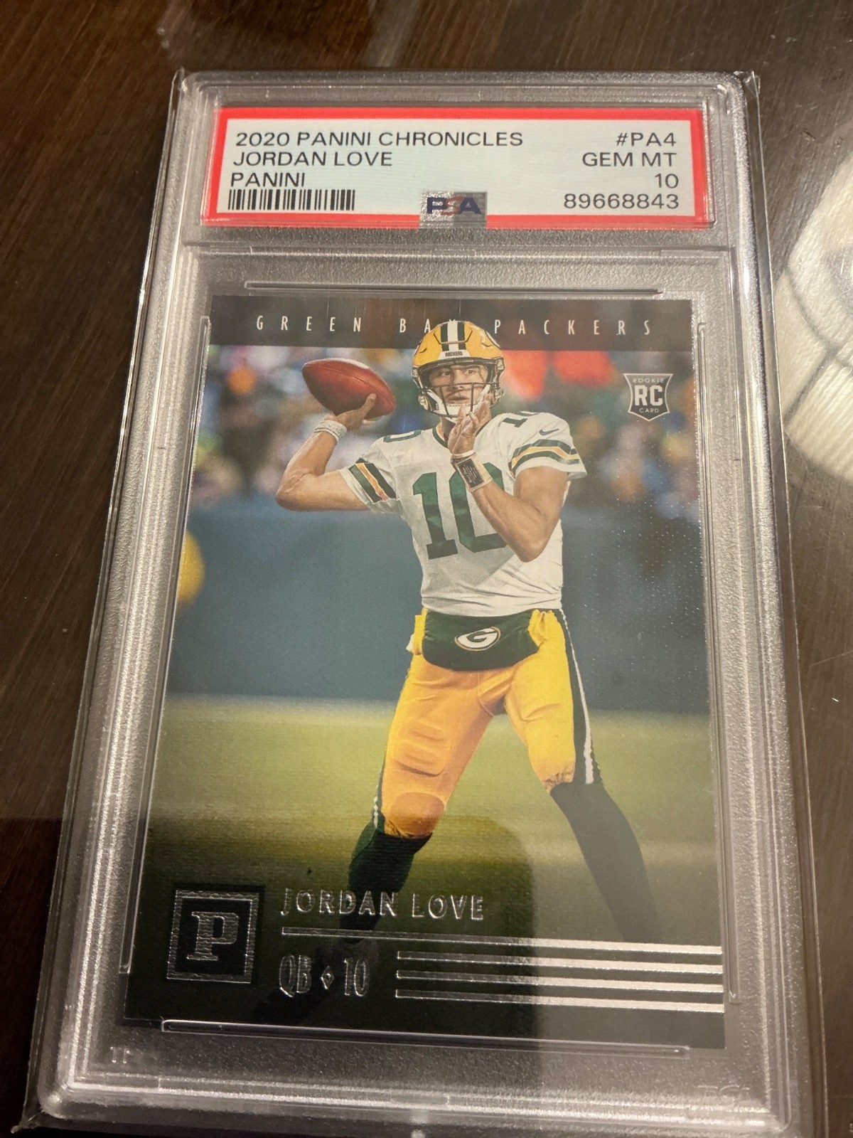 Jordan Love Panini Chronicles Panini #PA4 Base