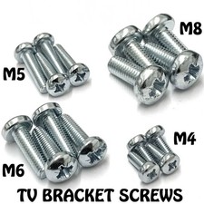LCD & PLASMA TV SCREEN WALL MOUNTING BRACKET STAND SCREWS M4 M5 M6 M8
