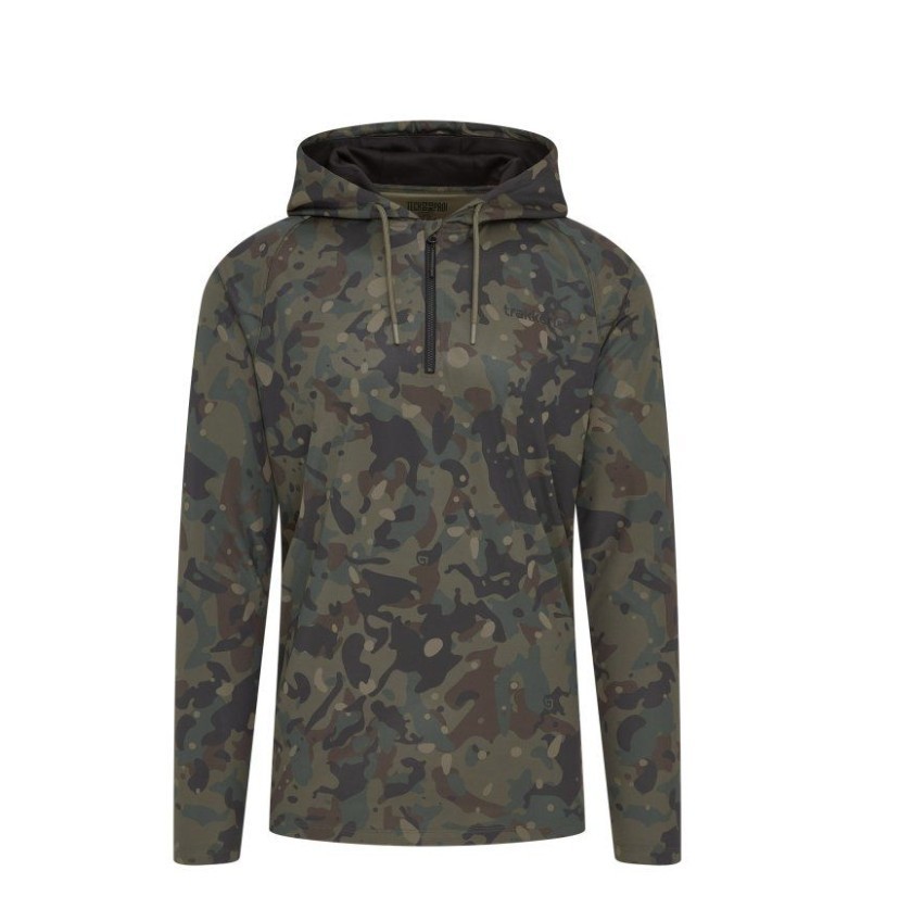 Trakker Camo UV Hooded Shirt - All Sizes - Carp Fishing Outdoor Camping Clothing
