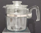 Vtg Pyrex Flamewear Glass Percolator Coffee Pot 6 Cup 7756 READ