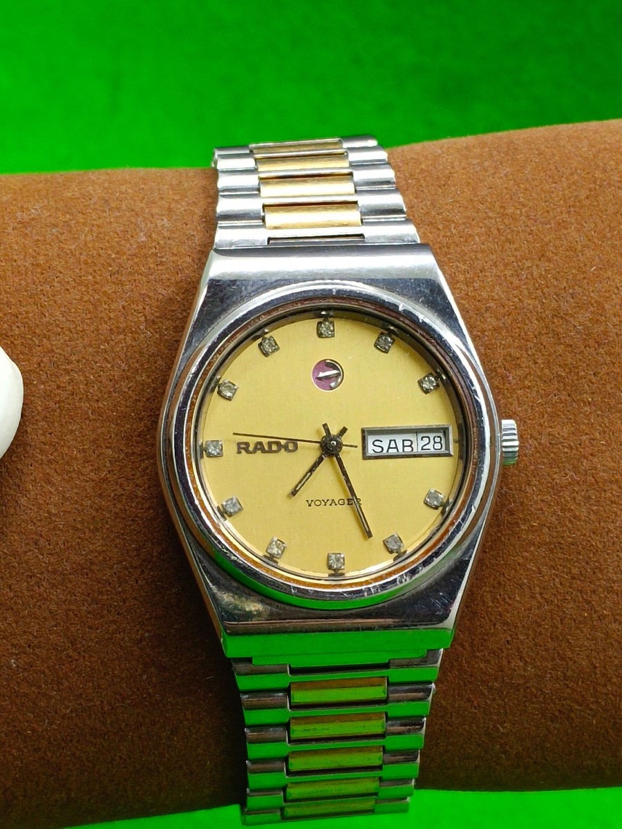 vintage RADO VOYAGER watch 25 Jewels Automatic Day / Date