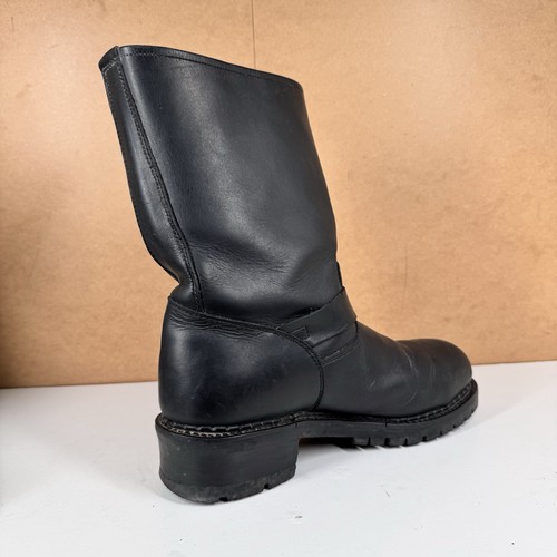 Stivali biker uomo Grinders pelle nera GRD-007 taglia UK 8 EU 42 punta acciaio - Foto 14 di 19