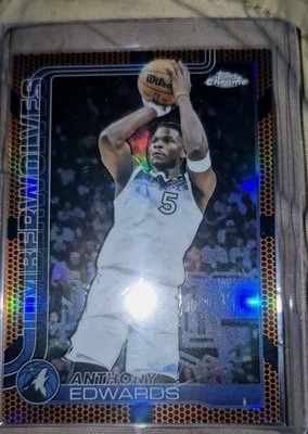 2025-26 Topps Chrome - Anthony Edwards #151 Basketball Refractor