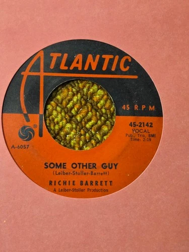 45 RPM Richie barrett ATLANTIC 2142 Some Other Guy BEATLES  VG