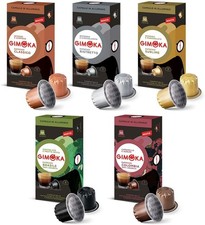 Gimoka Nespresso Compatible Aluminium Coffee Capsules Tasting Selection 100 Pods 0.22 per lighter
