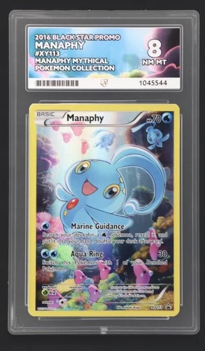Pokémon TCG Manaphy XY113 Mythical Collection Black Star Promo Ace 8