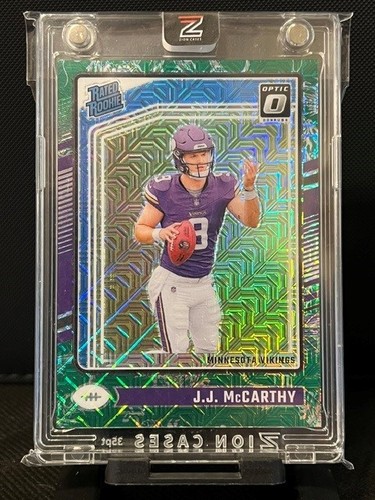 2024 Panini Donruss Optic Choice Dragon 12/24 - J.J. McCarthy-No. 235 - Vikings