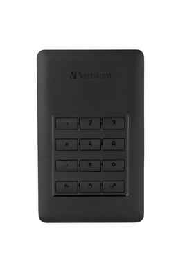 Verbatim Store 'n' Go Secure Portable I 2 TB I Black I External Hard Drive with