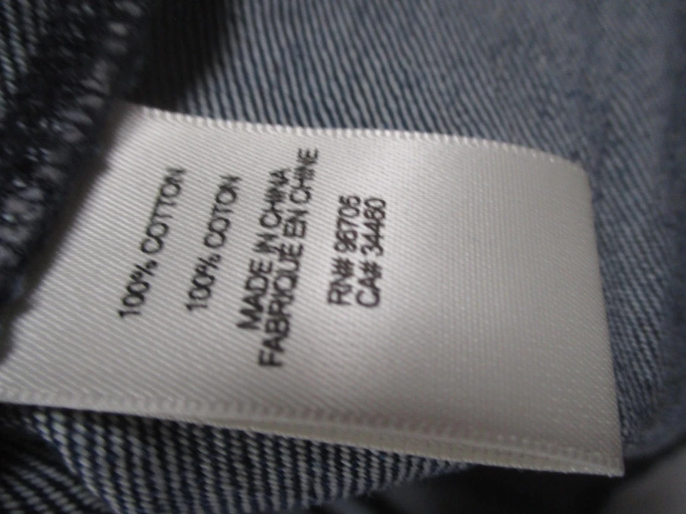 La Vie Rebecca Taylor Jacket Womens Medium Blue Denim Peplum Button Up Casual - Image 4 of 4