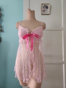 Victoria's Secret  Polka Dot Light Pink Babydoll Sz 36C