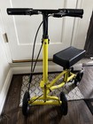 Yellow & Black 4-Wheel Knee Walker Scooter Seated Mobility with Handlebars. — photo 1
