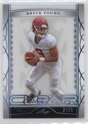 2023 Leaf Trinity Clear Holo Platinum 2/25 Bryce Young #C-30 Rookie RC o7m
