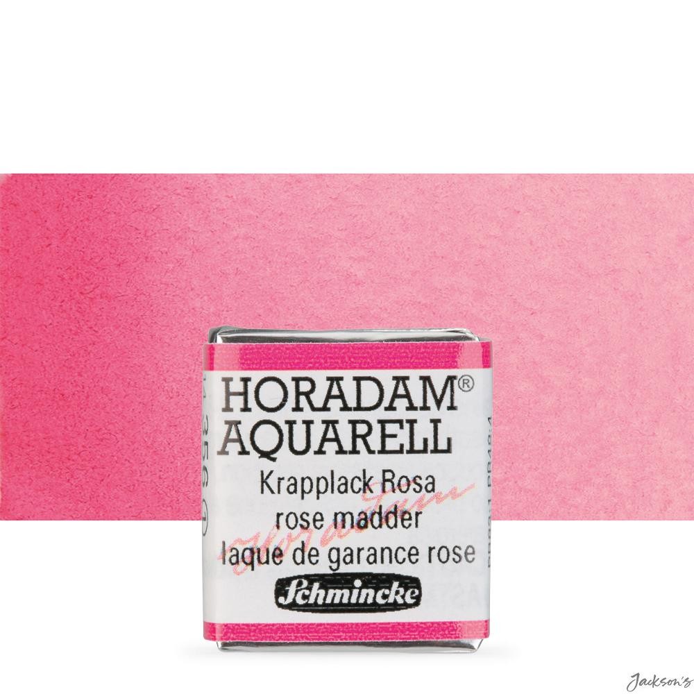 Schmincke Horadam Watercolour Paint Half Pan Rose Madder For Artists Palette