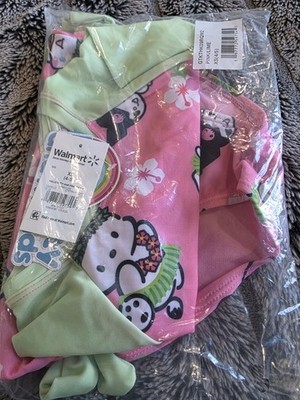 XS Hello Kitty Pink/ Lime Girls Bikini New with Tags Swim Suit