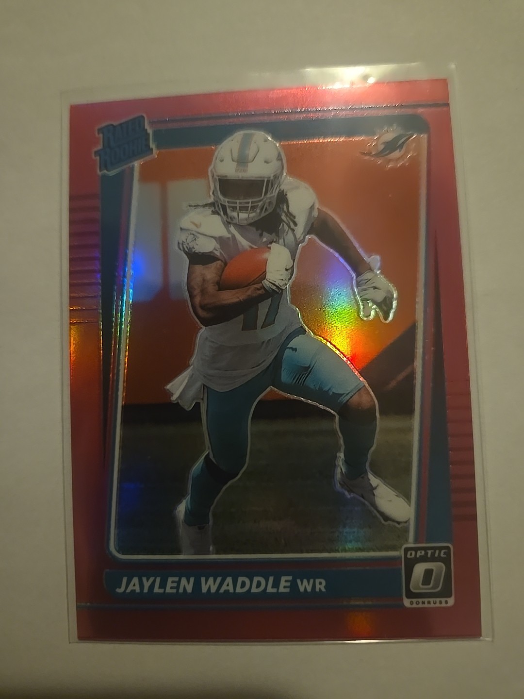 Jaylen Waddle Pink Rookie 2021 Donruss Optic #208