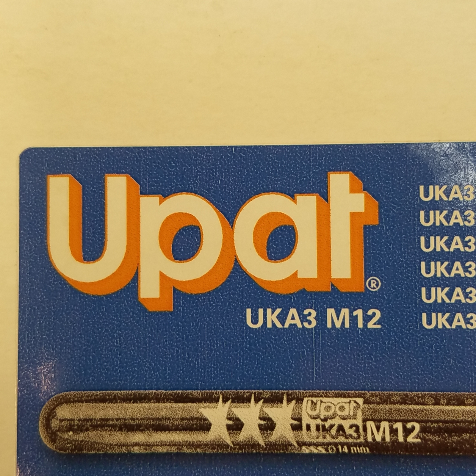 Upat UKA3 M12 Chemical Anchor Capsules, 14mm NEW eBay