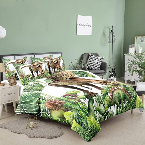 Youthful Dinosaur Twin Set with Matching Pillowcase - Ideal for Every Season - Picture 4 of 8