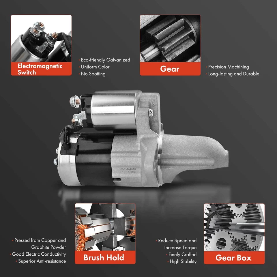 Motor De Arranque Para Subaru Impreza 1993-2003 Forester 1998-2002 1.0KW 12V CCW 8T Foto 4 de 4