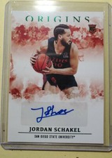 JORDAN SCHAKEL 2021-22 CHRONICLES DRAFT ORIGINS AUTO RC
