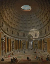 Giovanni Panini: "Interior of the Pantheon, Rome" (1747) — Giclee Fine Art Print