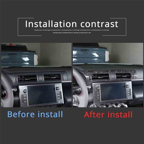 Forged Carbon Console Air Vent Panel Cover Trim For Toyota 86/Subaru BRZ 2022 - Picture 9 of 12