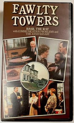 Faulty Towers Basil The Rat John Cleese VHS Video Cassette Tape PAL 1984 BBC