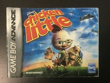 Chicken Little GameBoy Advance GBA Instruction Manual Only