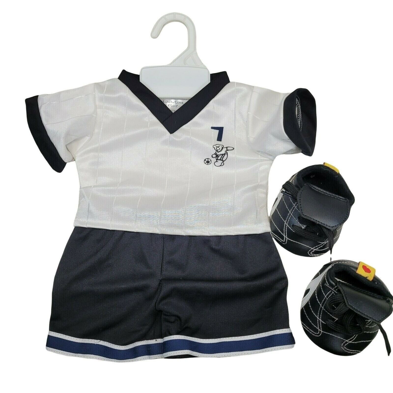 Build A Bear Soccer Uniform Outfit with Shirt Shorts Cleats
