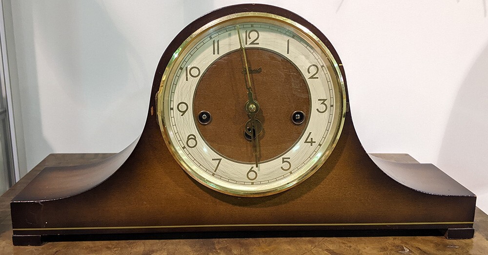 Franz Hermle 2 Jewel Unadjusted Key Wind Mantle Clock 340020 eBay