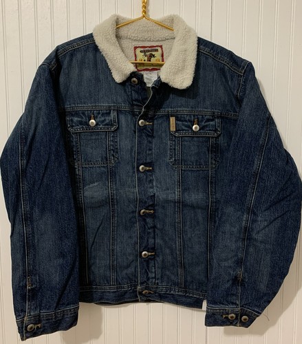 Blue Denim Sherpa Lined Jean Jacket | eBay
