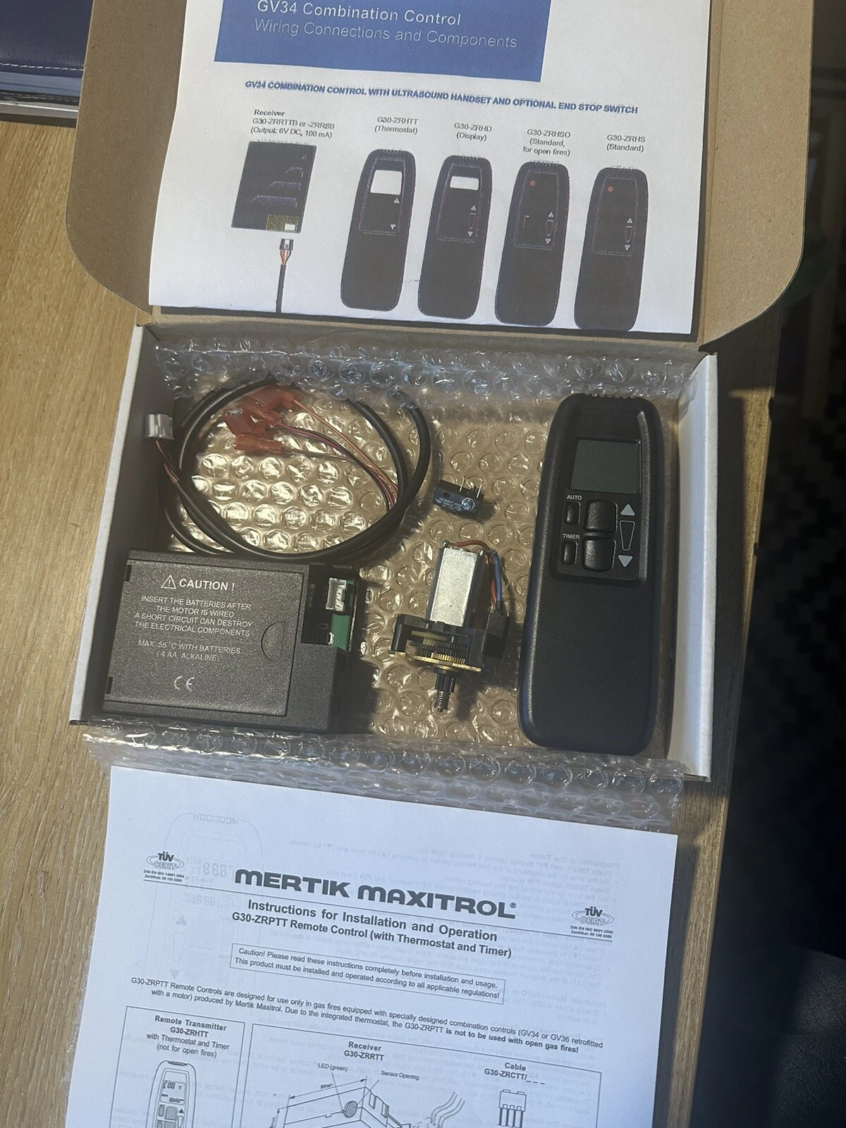 GAZCO Thermostatic Timer Remote Set Mertik Maxitrol G30 ZRRTT & ZRHTT & Kit 8456
Opens in a new wind