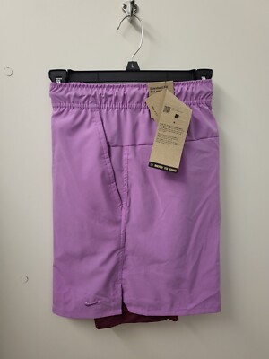NWT-2026-Men's Nike Dri-Fit UNLIMITED VERSATILE DV9334-Shorts 7IN-PURPLE LARGE