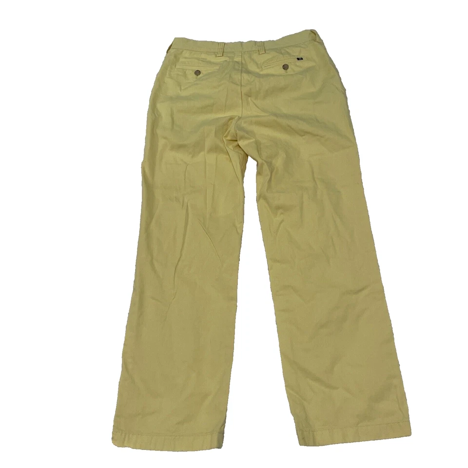 NAUTICA Pants Mens 30x30 Pastel Yellow Straight Chino Preppy Spring Easter 30x30 — 第 2/4 张图片