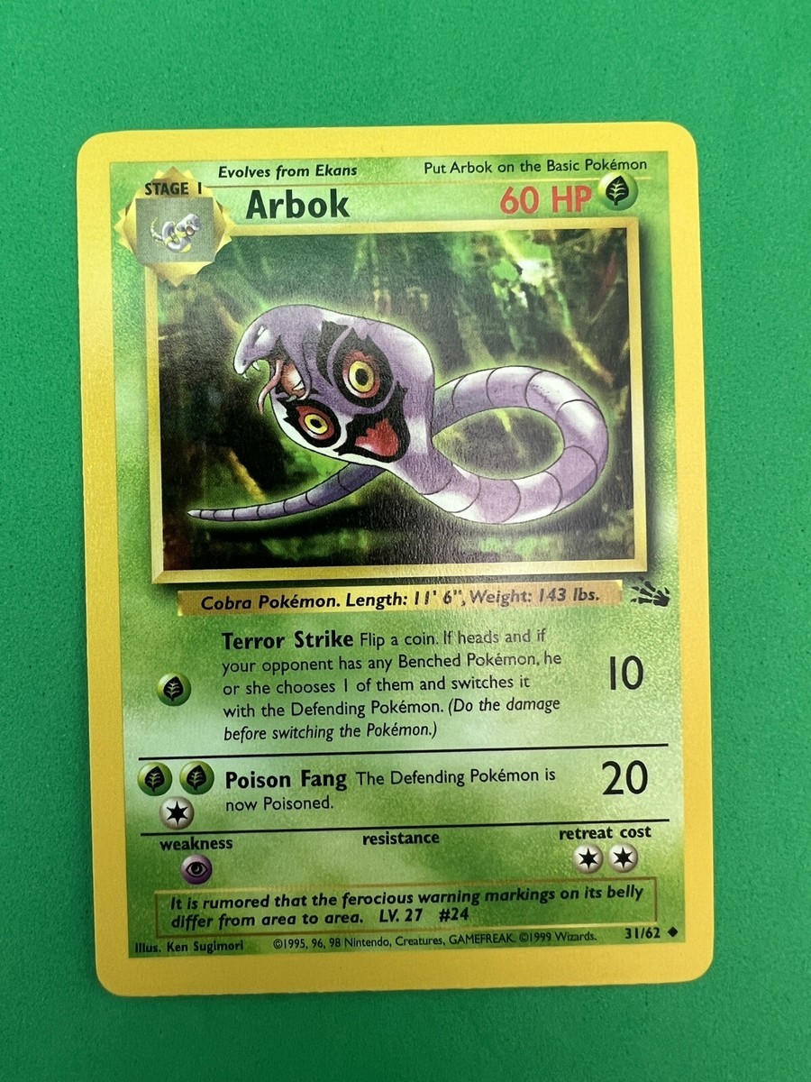Arbok - 31/62 - Fossil - 2000 - Pokemon