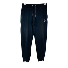 GANT Mens Black Regular Fit Cuffed Sweatpants Trousers Size M