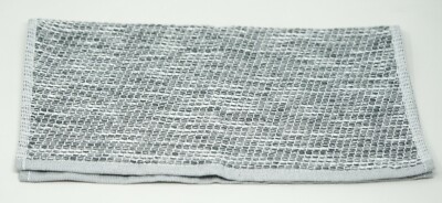 Oake Flat Woven 100% Cotton Made in Turkey 13'' Wash Cloth / Face Towel - Pewter